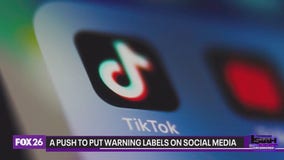 A push to put warning lables on social media apps