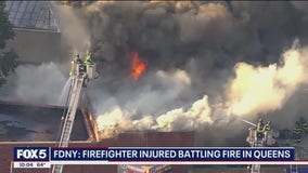 FDNY firefighter injured battling Queens fire