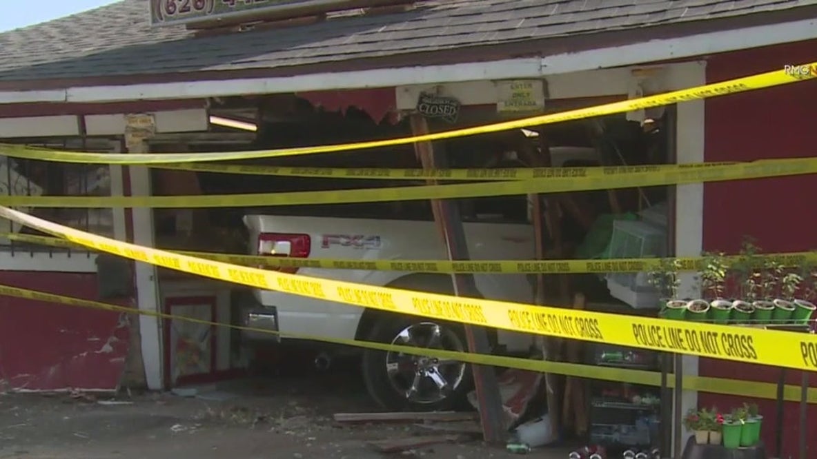 Truck slams into El Monte pet store