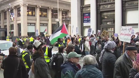 San Francisco protesters rally against Israel’s airstrikes on Gaza