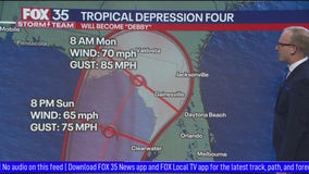 Depression forms in Atlantic, expected to strengthen