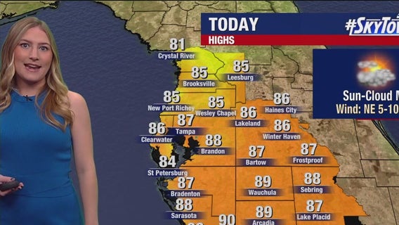 Tampa weather | Monday morning forecast
