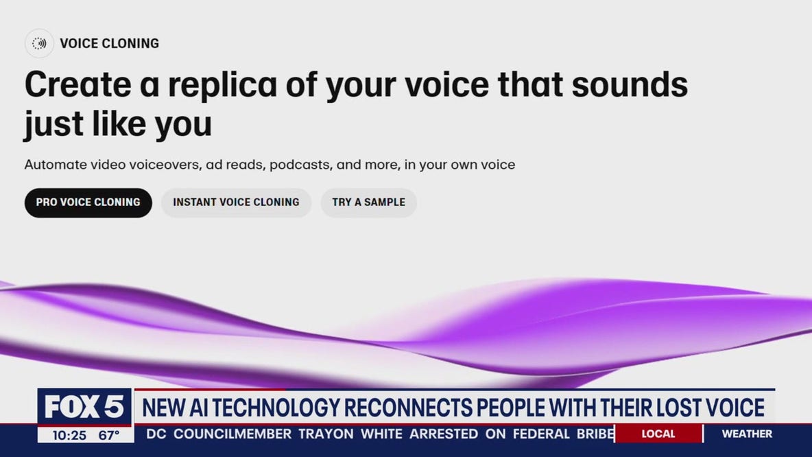 New AI technology helps people reconnect with their lost voice