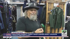 Thrift shop owner donates uniforms for veterans' honors