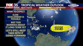 Slow development of tropical wave expected