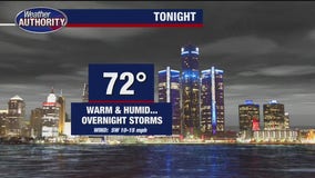 Chance for strong storms overnight