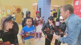 Character parade at Midway Elementary School of the Arts