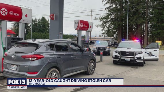 Teens caught in stolen car at Enumclaw gas station