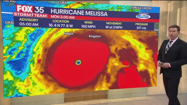 Hurricane Melissa now a category 5 storm