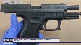 Renton police say more than one gun stolen weekly