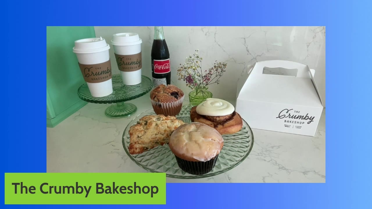 Indulge your sweet tooth with fresh-baked delights at Crumby Bakeshop