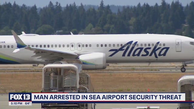 Man arrested for security threat onboard aircraft at Seattle airport