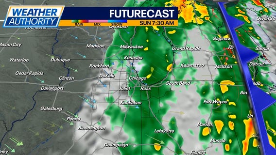 Chicago weather: Rainy night ahead, but there's hope to clear out for the Bears game!