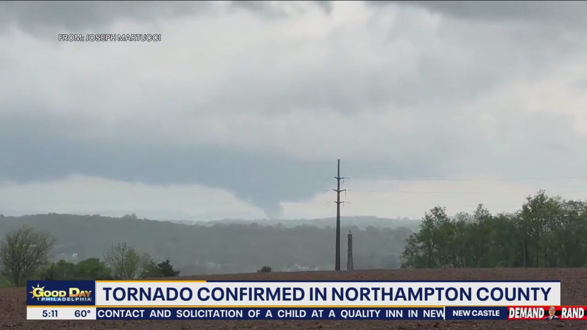 Tornado confirmed, spotted moving through Pennsylvania county