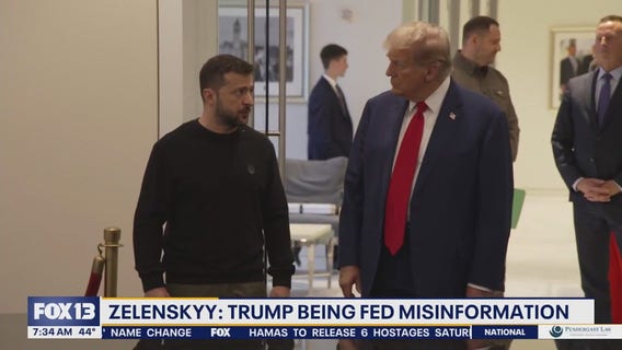 Ukrainian president wants Trump's team to be more truthful