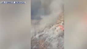 Sandstone Fire burns in Tonto National Forest