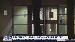Seattle colleges' union worker picket