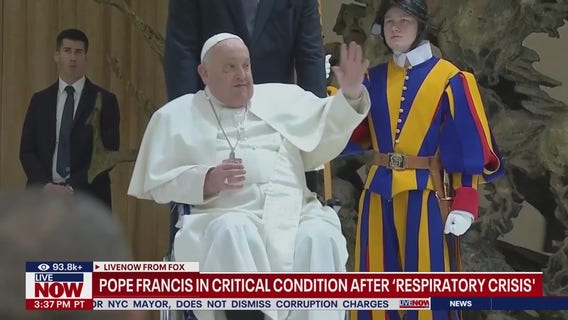 Pope Francis in critical condition after severe respiratory crisis