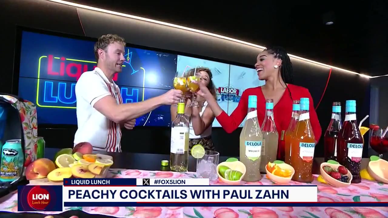 Peachy Labor Day cocktails with Paul Zahn