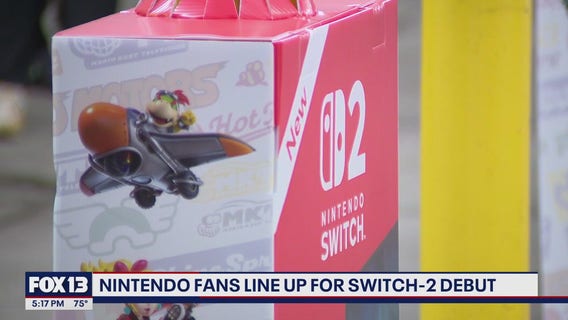 Nintendo fans line up for the Switch-2 across Puget Sound