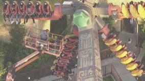 Riders stuck on roller coaster for up to 2 hours