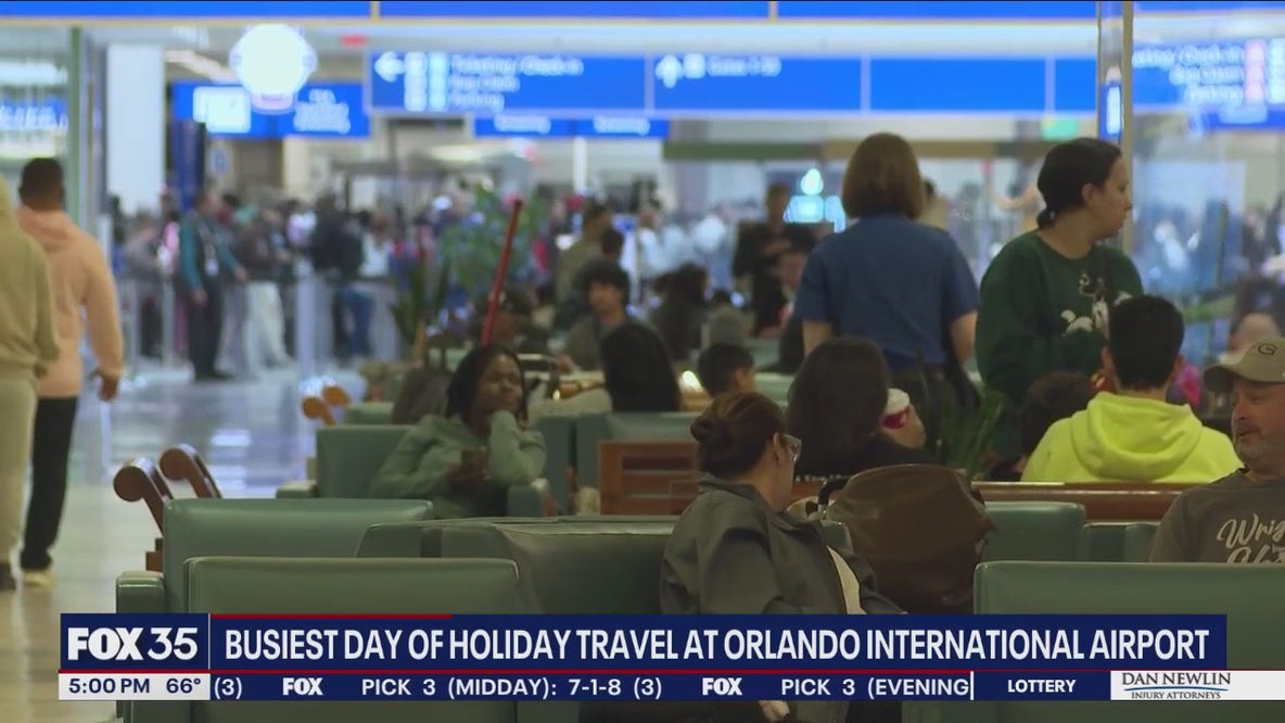 Post-Thanksgiving rush hits Orlando International Airport