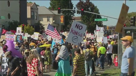 Oakland's 'No Kings' protest draws more than 10,000 to Lake Merritt