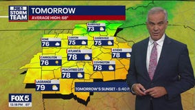 Monday midday weather forecast