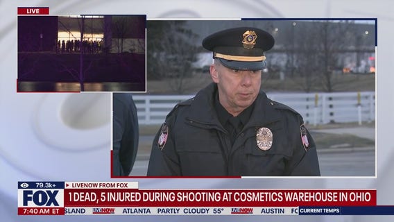 Ohio warehouse shooting suspect in custody after 1 killed, 5 injured: police