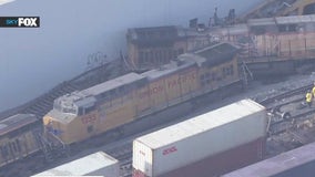 Train cars derail in Los Angeles County