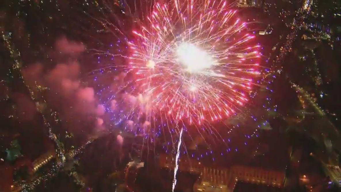 Fourth of July fireworks in Philly