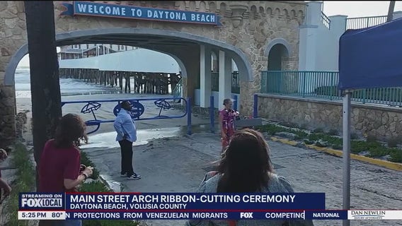 Daytona Beach unveils restored Main Street arch, iconic landmark since 1936