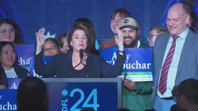 Sen. Klobuchar rallies after reelection in MN