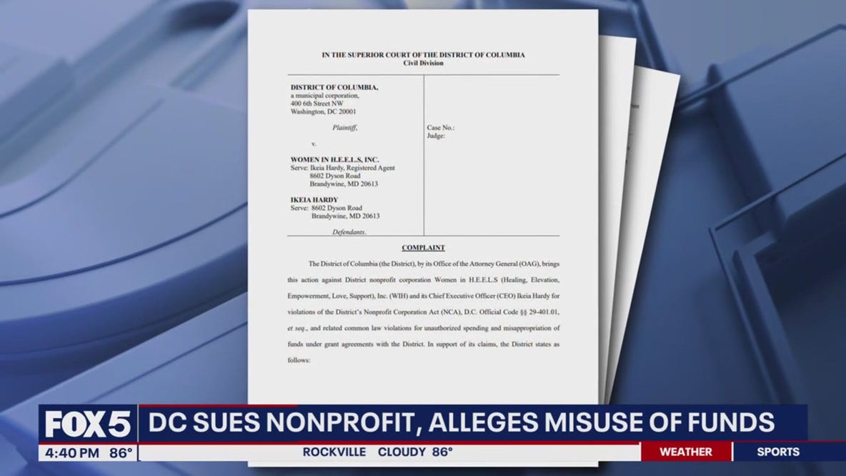 DC AG sues nonprofit over misuse of funds