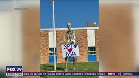 12-foot skeleton stolen off lawn of organization who support people with intellectual disabilities