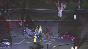 1 dead in horrific multi-car crash in West LA