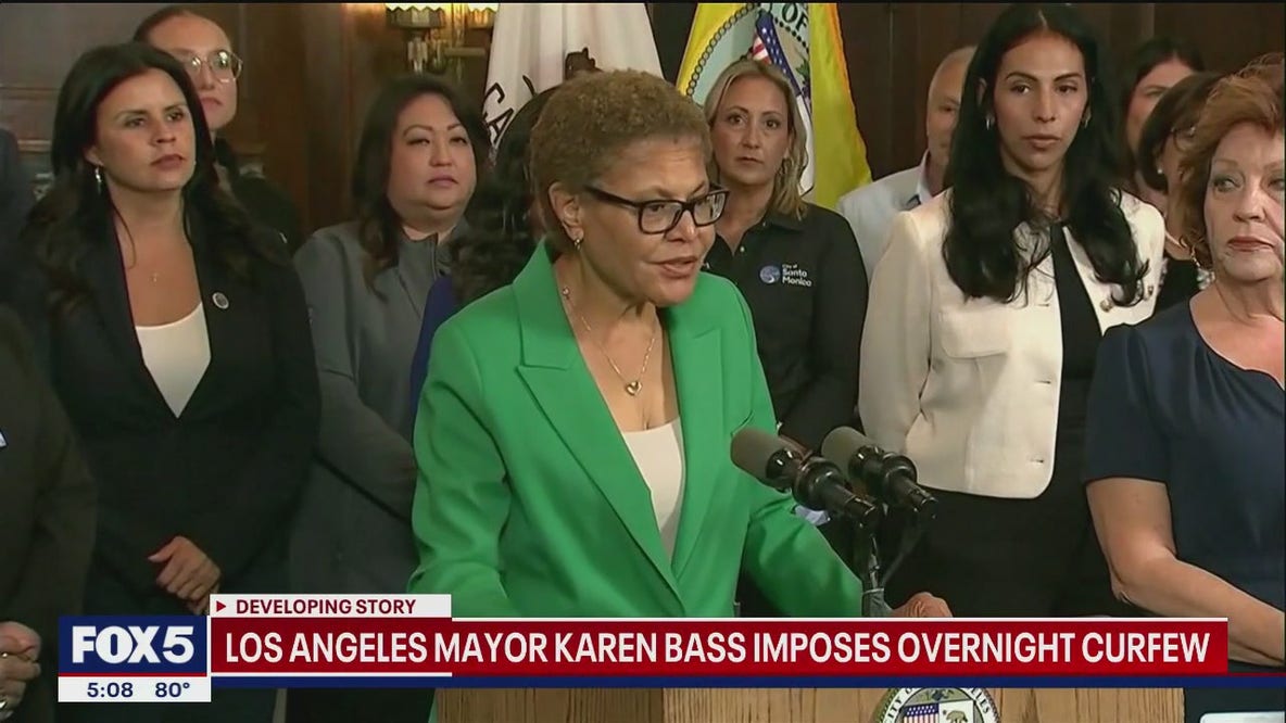 Overnight curfew imposed on Los Angeles