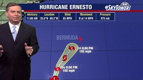 Dry air limiting Hurricane Ernesto's strength