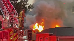 Lightning believed to have caused destructive house fire