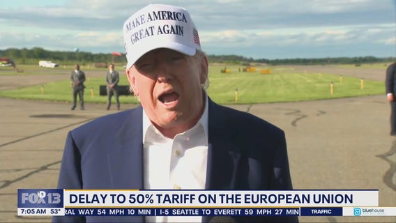 Trump postpones 50% tariffs on EU amid extension talks