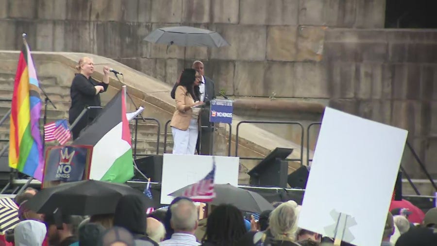 Arndrea Waters King delivers speech at No Kings Day protest in Philly