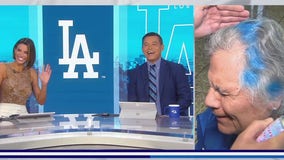 Bleeding blue: Lifelong Dodgers fan gets hair spray-painted