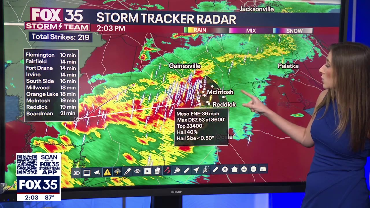 Florida severe weather update: 2 p.m.