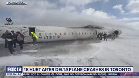 18 hurt after Delta plane crash in Toronto