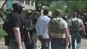 Protesters clash with ICE outside Phoenix courthouse