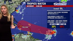 Invest 98L could become next named storm