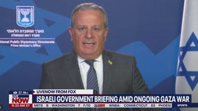 Israeli government briefing amid ongoing Gaza war