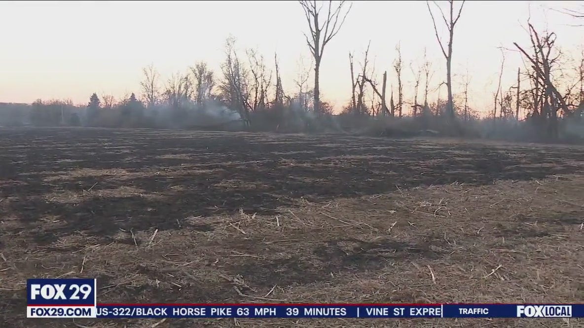 Mercer County wildfire 90 percent contained Sunday night