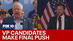 Tim Walz and JD Vance make final push in Arizona