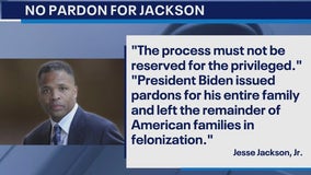 Former Congressman Jesse Jackson Jr. releases statement after not receiving pardon